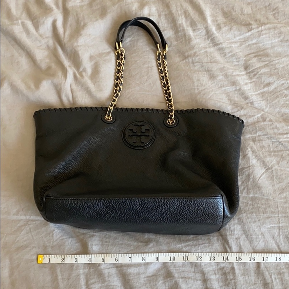 Tory Burch leather tote with gold handles
